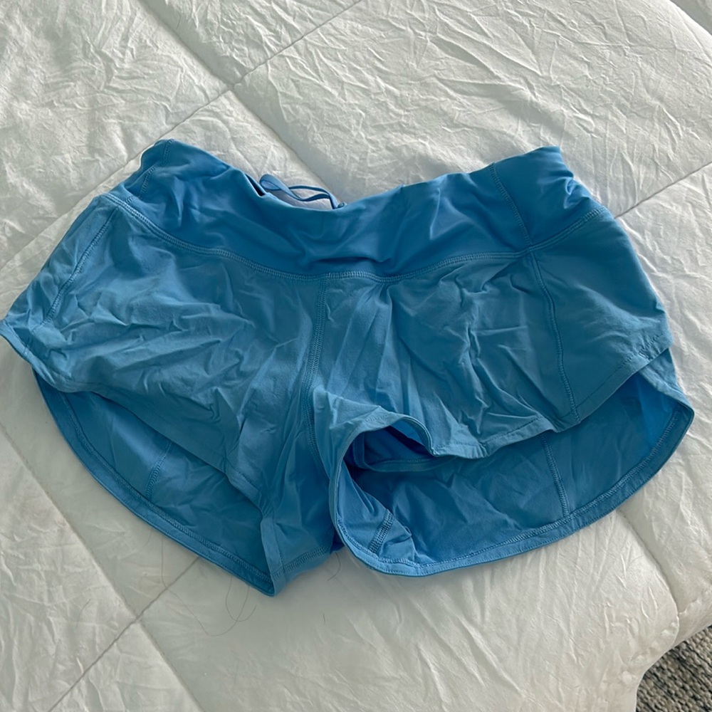 Light blue lululemon shorts